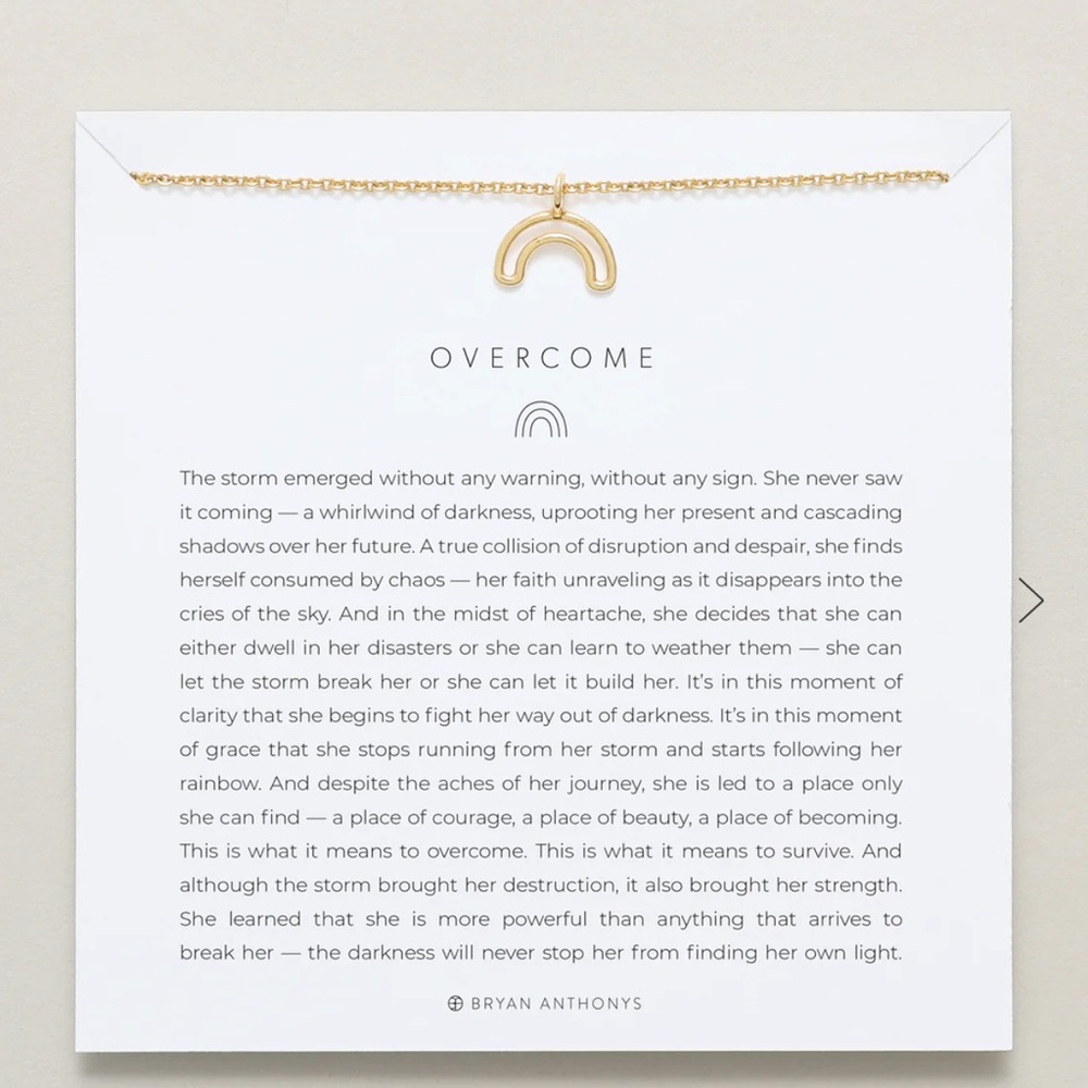 Bryan Anthonys Necklace Rainbow Gold “Overcome”
